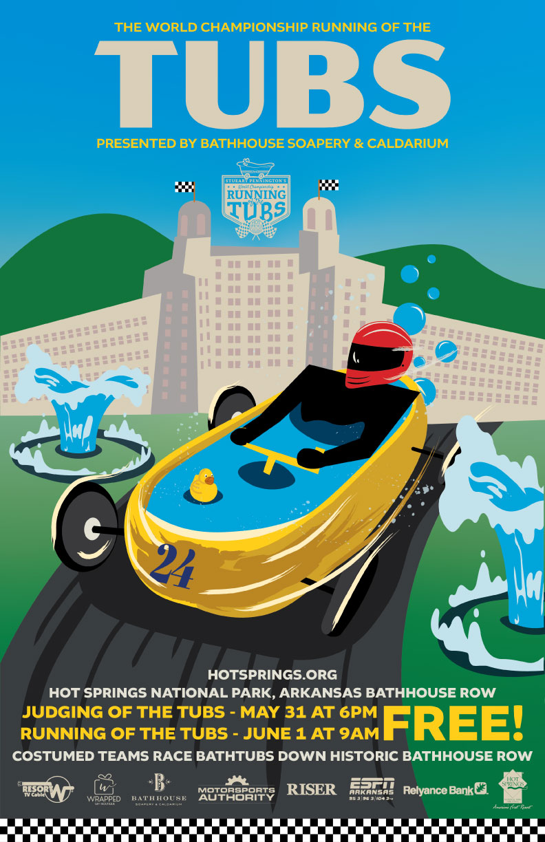 World Championship Running of the Tubs in Hot Springs, Arkansas